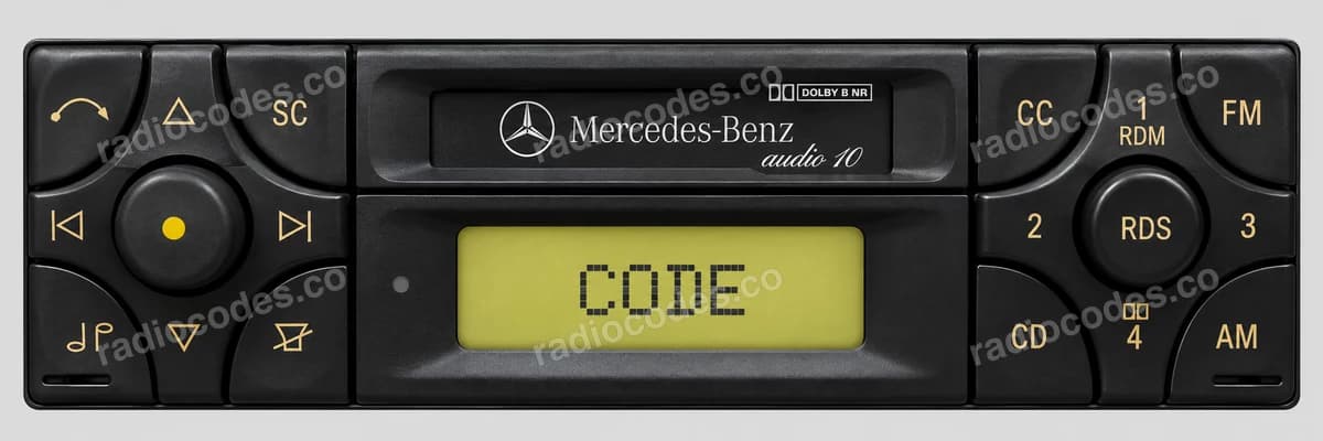 Преден панел на радио Mercedes Audio 10