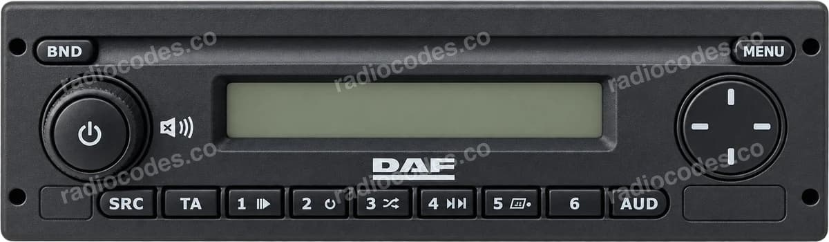 Bosch DAF 1858912: mặt trước radio