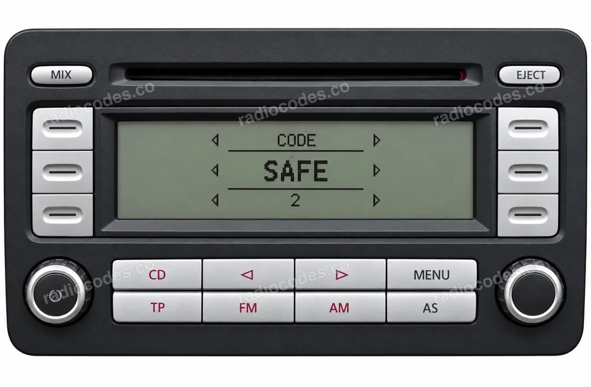 RCD 300 radio front panel